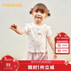 巴拉巴拉寶寶短袖t恤嬰兒女童上衣2025夏裝甜美精致洋氣舒適209225117003