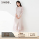 SNIDEL春夏款法式淑女蕾絲鏤空雪紡長(cháng)袖連衣裙SWFO231105 粉米色 M （1）