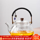 唐豐玻璃蒸煮一體茶壺家用高檔耐高溫燒水壺煮養生茶泡茶具電陶爐專(zhuān)用 星晴提梁壺（透明）