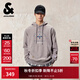 杰克·瓊斯（JACK&JONES）男裝秋季衛衣NBA聯(lián)名款抽繩連帽口袋做舊純棉長(cháng)袖上衣225433008 G26灰卡其花紗色 常規 M （175）