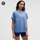 lululemon丨All Yours 女士棉混紡 T 恤 LW3INSS 學(xué)院藍 XL