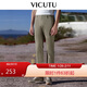 威可多（VICUTU）男士休閑褲速干抗皺彈力  香檳棕 180/90B