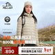 伯希和（Pelliot）【經(jīng)典3.0】輕薄排骨羽絨服女800蓬鵝絨外套沖鋒內膽125408006綠M