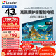 海爾出品 統帥經(jīng)濟款電視 L43F5C 43英寸 京東聯(lián)名款 京東OS 43JD 01系列 高畫(huà)質(zhì) 護眼 全面屏二級能效