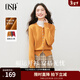 OSA【福運開(kāi)衫】歐莎復古落日黃針織開(kāi)衫女秋冬新款正肩圓領(lǐng)上衣 日落黃色 M