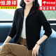 恒源祥厚款100純羊毛針織開(kāi)衫外套女秋冬新款媽媽立領(lǐng)拉鏈羊毛衫毛衣女 恒源祥黑色 3XL  【建議135-145斤】