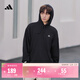 adidas休閑加厚毛圈連帽衛衣套頭衫男女秋冬阿迪達斯官方輕運動(dòng)   黑色   L