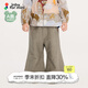jnby by JNBY新款江南布衣嬰童褲子八分合體純色喇叭褲25秋女童嬰兒YP7E11080 283/卡其系 90 cm