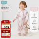 ibaby寶寶睡袋嬰幼兒冬季桑蠶絲睡袋分腿式兒童睡衣暖融貓咪派對130