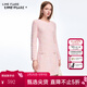 LIME FLARE萊茵福萊爾朗姿集團小香風(fēng)連衣裙25年春季新款連衣裙顯瘦 淡粉色 L