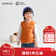 巴拉巴拉童裝兒童羽絨馬甲2025新冬裝保暖背心外套卡通動(dòng)物萌【商場(chǎng)同款】 胡桃棕51005-白鴨絨 110 充絨量18g