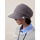 Lagur「自在夏日」100%棉日系漁夫帽貝雷帽大檐夏遮陽(yáng)女棒球帽 高級灰