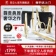 雙立人（ZWILLING）指甲刀套裝防飛濺德國進(jìn)口金色指甲鉗剪黑色真皮皮套情人節禮物 歌德五件套