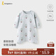 童泰（TONGTAI）嬰兒睡袍純棉寶寶睡衣兒童長(cháng)袖睡裙家居服睡袋防踢被藍色80cm