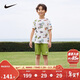 NIKE 耐克童裝男童【短袖T恤+短褲2件套裝】2025夏季新款兒童短袖套裝