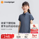 moodytiger女童polo衫防曬速干夏季兒童短袖T恤吸汗高彈修身簡(jiǎn)約戶(hù)外運動(dòng)衣