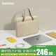 tomtoc手提電腦包14英寸女士蘋(píng)果筆記本包A11適用于MacBook Pro/Air M2 冷沙色 14英寸