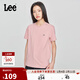 Lee25新品標準版圓領(lǐng)字母印花Logo日常男士短袖T恤日常休閑潮流