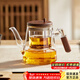 憶壺茶（YIHUTEA）玻璃飄逸杯泡茶壺一鍵過(guò)濾泡茶杯2026新款家用高檔功夫茶具 【加長(cháng)壺嘴】透明木韻壺600ml