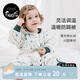 nest designs嬰兒睡袋嬰幼兒輕芯薄夾棉厚夾棉兒童分腿男女童秋冬寶寶防踢被 【現貨】初雪-薄夾棉（建議室溫18-20度） 90碼（建議身高80-90cm）