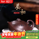 藏壺天下 宜興紫砂壺名家戴晨光純手工刻繪老紫泥功夫茶壺具養和 養和壺
