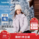巴拉巴拉balaOne兒童羽絨服女童戶(hù)外防風(fēng)保暖冬外套2025撞色208425107005