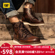 卡特（CAT）馬丁靴工裝靴男鞋經(jīng)典款BRAVADO輕戶(hù)外復古時(shí)尚牛皮面機車(chē)靴子男 深棕P712950 42