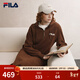 FILA 斐樂(lè )官方連衣裙年秋季新品長(cháng)款連帽打底衛衣長(cháng)裙子 復古咖-DK L 170/88A/L