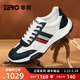 零度男鞋新款男士休閑運動(dòng)鞋日常百搭條紋拼色輕便軟底耐磨舒適鞋 白藍色 40