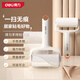 得力（deli）短柄粘毛器滾筒10cm180撕床上滾刷沾毛粘塵可撕式寵物除毛神器