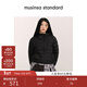 MUSINSA STANDARD【精英衣櫥】韓素希同款韓國25秋冬女連帽輕薄排骨羽絨服 黑色(BK) XS