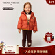 Teenie Weenie Kids小熊童裝25年新款冬季男女寶熊耳輕暖蓬松羽絨服 橘色 110 cm