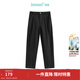 茵曼（INMAN）【商場(chǎng)同款】通勤九分褲西褲2025春秋季女裝新款直筒休閑褲長(cháng)褲 黑色 27