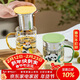 摩登主婦mototo熊貓泡茶杯家用玻璃杯子女新款2026水杯茶水分離杯-黃色