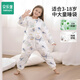 貝樂(lè )堡兒童睡袋嬰兒防踢被子秋冬款寶寶分腿式夾棉加厚保暖睡衣四季款 云間萌旅-暖冬（室溫0-15℃） XL碼-推薦身高150-165cm