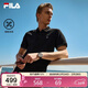 FILA 斐樂(lè )官方領(lǐng)航POLO短袖t恤2025年夏季時(shí)尚休閑涼感上衣男子針織衫