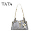 他她（TATA）女包2026春季商場(chǎng)同款女士簡(jiǎn)約質(zhì)感單肩包新款X3538AX6 蘭白/米 F