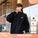 BOY LONDON【黃金法則】情侶款刺繡外套連帽休閑開(kāi)衫衛衣N06901 黑色 XS