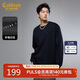 卡賓【280G重磅平紋】T恤男厚版印花舒適抗皺易打理秋季長(cháng)袖T恤