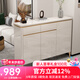 梵艾奇 鞋柜門(mén)口現代玄關(guān)柜白色入戶(hù)門(mén)廳柜客廳多功能大容量?jì)ξ锕裥?香檳D820【105*34*100cm】