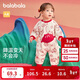 巴拉巴拉嬰兒連體衣新生兒哈衣爬服寶寶衣服2025新年季拜年服209125120203