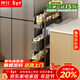 帥仕（shuaishi）廚房夾縫置物架抽拉柜免安裝收納推車(chē)多功能層架儲物架落地架