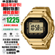 卡西歐（CASIO）50周年紀念金色款限定戒指手表卡西歐小方塊電子表日韓表 CRW-001G-9（日版)