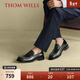 THOM WILLS新款便士樂(lè )福鞋2025冬季真皮豆豆鞋通勤皮鞋男鞋一腳蹬 黑色A1641 39 /6.5碼