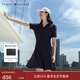 Tommy Hilfiger【萊賽爾微彈】春夏女裝氣質(zhì)休閑通勤V領(lǐng)顯瘦針織POLO連衣裙 藏青色DW5 M