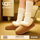 UGG秋季女士時(shí)尚舒適茸茸毛圈口平底休閑樂(lè )福鞋懶人毛毛鞋1119002 CHE | 栗色 37