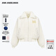 ANN ANDELMAN【馬甜甜同款】羊羔絨泰迪熊絨毛保暖夾克短外套冬季 白色 S