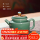 龍泉青瓷復古茶壺單壺手工茶壺高檔家用會(huì )客陶瓷功夫茶具泡茶壺跳叨德鐘壺 茶色-禮盒裝
