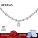 HEFANG何方珠寶氣泡方糖項鏈鎖骨鏈銀輕奢高級感生日情人節禮物送女友