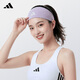 阿迪達斯（adidas）運動(dòng)發(fā)帶女吸汗瑜伽跑步止汗健身頭帶寬邊束發(fā)頭巾 經(jīng)典黑【加寬束發(fā)丨排濕吸汗丨雙面可戴】均碼